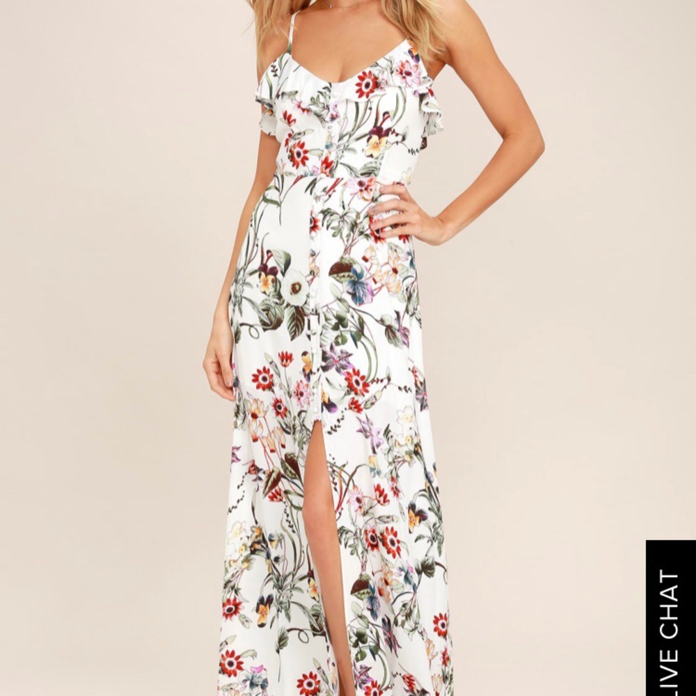 Lulu’s Floral Print Maxi Dress